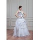 Satin Organza Ball Gown Sleeveless One-Shoulder Wedding Dresses 2030861 Satin Organza Ball Gown Sleeveless One-Shoulder Wedding Dresses 2030861