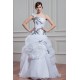 Satin Organza Ball Gown Sleeveless One-Shoulder Wedding Dresses 2030861 Satin Organza Ball Gown Sleeveless One-Shoulder Wedding Dresses 2030861