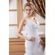 A-Line Satin Organza Sleeveless Wedding Dresses 2030864