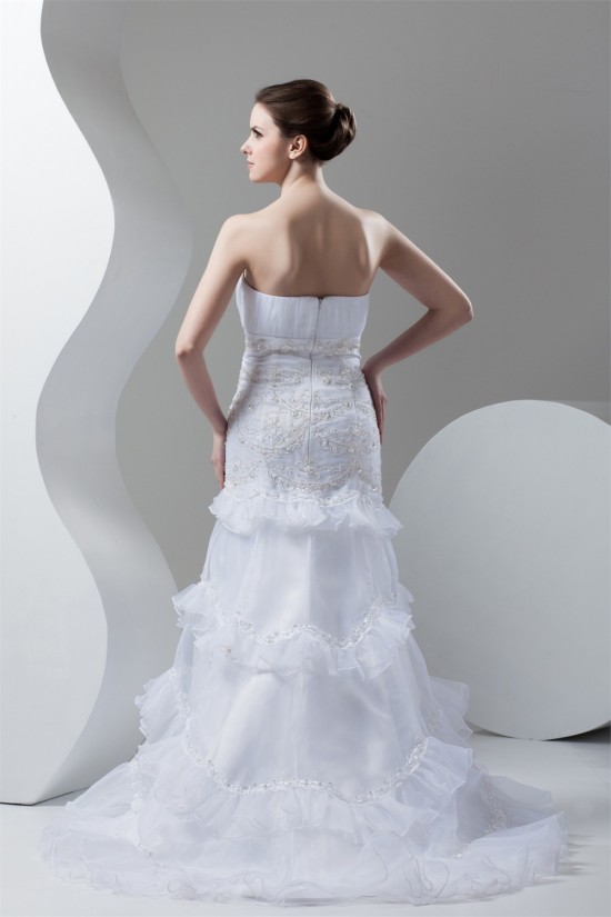 Satin Organza Soft Sweetheart Mermaid/Trumpet Beading Wedding Dresses 2030867 Satin Organza Soft Sweetheart Mermaid/Trumpet Beading Wedding Dresses 2030867