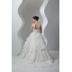 Satin Organza Sweetheart Ball Gown Sleeveless Beaded Lace Wedding Dresses 2030870