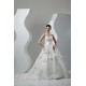 Satin Organza Sweetheart Ball Gown Sleeveless Beaded Lace Wedding Dresses 2030870