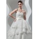 Satin Organza Sweetheart Ball Gown Sleeveless Beaded Lace Wedding Dresses 2030870