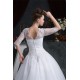 Ball Gown Satin Organza V-Neck Half Elbow Sleeve Floor-Length Wedding Dresses 2030873 Ball Gown Satin Organza V-Neck Half Elbow Sleeve Floor-Length Wedding Dresses 2030873