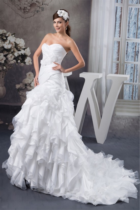 Satin Taffeta Fine Netting Princess Sweetheart Wedding Dresses 2030884 Satin Taffeta Fine Netting Princess Sweetheart Wedding Dresses 2030884
