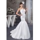 Mermaid/Trumpet Strapless Court Train Wedding Dresses 2030892