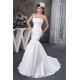 Mermaid/Trumpet Strapless Court Train Wedding Dresses 2030892
