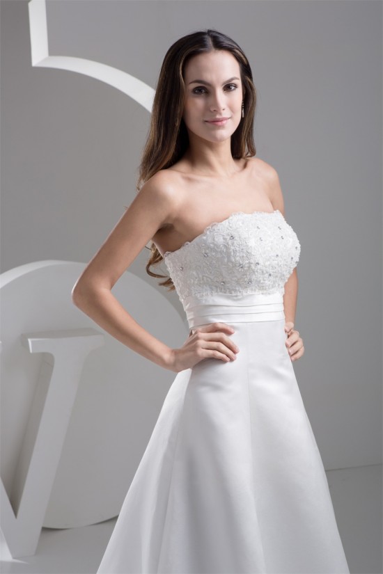 A-Line Strapless Beaded Lace Wedding Dresses 2030894 A-Line Strapless Beaded Lace Wedding Dresses 2030894