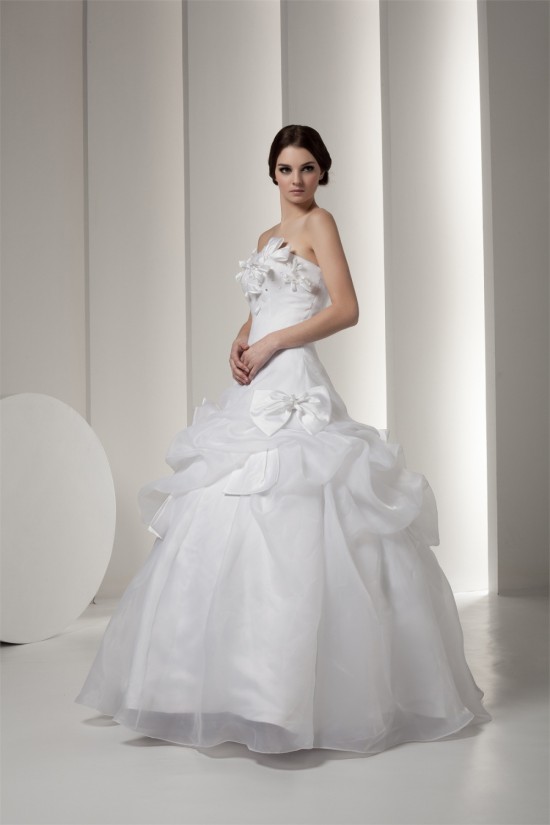 Satin Taffeta Strapless Sleeveless Ball Gown Sweet Wedding Dresses 2030896 Satin Taffeta Strapless Sleeveless Ball Gown Sweet Wedding Dresses 2030896