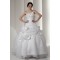 Satin Taffeta Strapless Sleeveless Ball Gown Sweet Wedding Dresses 2030896