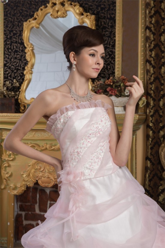 Satin Tulle A-Line Strapless Sleeveless New Arrival Wedding Dresses 2030897 Satin Tulle A-Line Strapless Sleeveless New Arrival Wedding Dresses 2030897