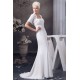 Sheath/Column Sleeveless Strapless Chiffon Wedding Dresses with A Short Sleeve Jacket 2030901 Sheath/Column Sleeveless Strapless Chiffon Wedding Dresses with A Short Sleeve Jacket 2030901