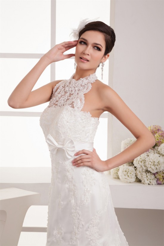 Sheer Mermaid/Trumpet Satin Lace Sleeveless New Arrival Wedding Dresses 2030902 Sheer Mermaid/Trumpet Satin Lace Sleeveless New Arrival Wedding Dresses 2030902