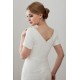 Short Sleeves Sheath/Column V-Neck Beaded Sequins Wedding Dresses 2030903 Short Sleeves Sheath/Column V-Neck Beaded Sequins Wedding Dresses 2030903