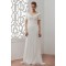 Short Sleeves Sheath/Column V-Neck Beaded Sequins Wedding Dresses 2030903