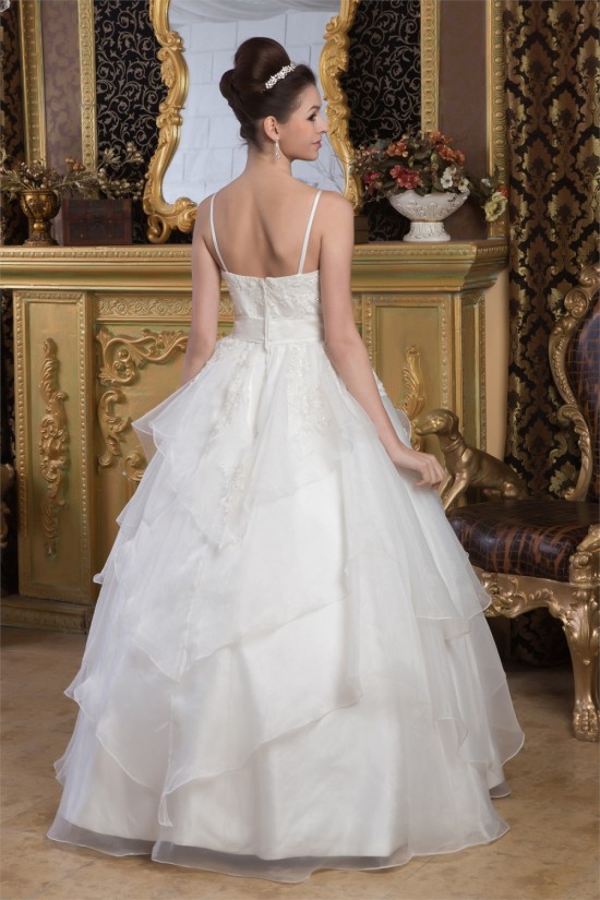 A-Line Spaghetti Straps Beaded Lace Floor-Length Wedding Dresses 2030909 A-Line Spaghetti Straps Beaded Lace Floor-Length Wedding Dresses 2030909