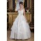 A-Line Spaghetti Straps Beaded Lace Floor-Length Wedding Dresses 2030909