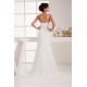 Sheath/Column Sweetheart Chiffon Sweep Train Wedding Dresses 2030913