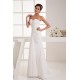 Sheath/Column Sweetheart Chiffon Sweep Train Wedding Dresses 2030913