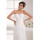 Sheath/Column Sweetheart Chiffon Sweep Train Wedding Dresses 2030913