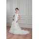 Sleeveless Off-the-Shoulder A-Line Satin Organza Wedding Dresses 2030928 Sleeveless Off-the-Shoulder A-Line Satin Organza Wedding Dresses 2030928