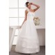 A-Line One-Shoulder Taffeta Netting Floor-Length Wedding Dresses 2030931