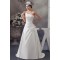 Sleeveless Satin One-Shoulder A-Line Beaded Wedding Dresses 2030941
