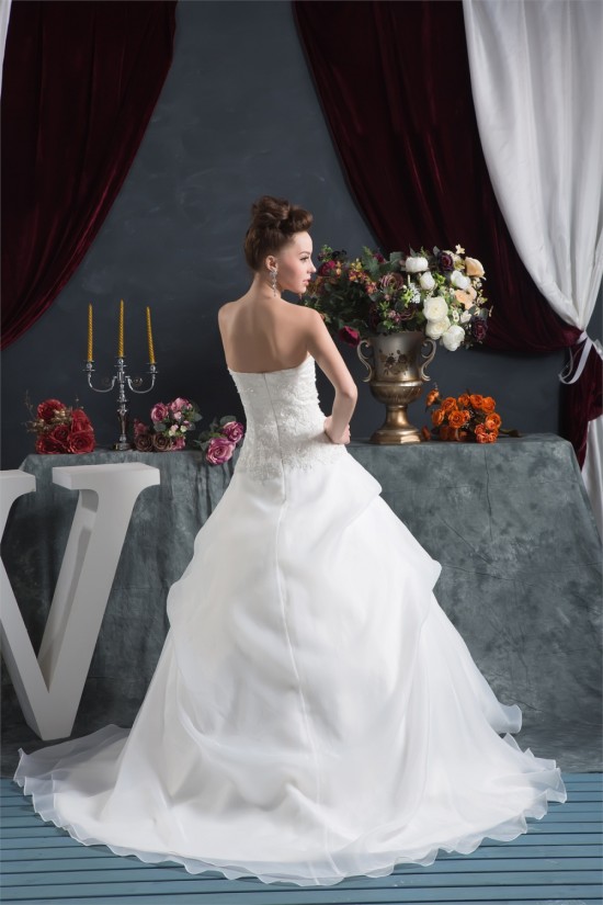 Sleeveless Satin Satin Organza Sweetheart Lace Wedding Dresses 2030943 Sleeveless Satin Satin Organza Sweetheart Lace Wedding Dresses 2030943