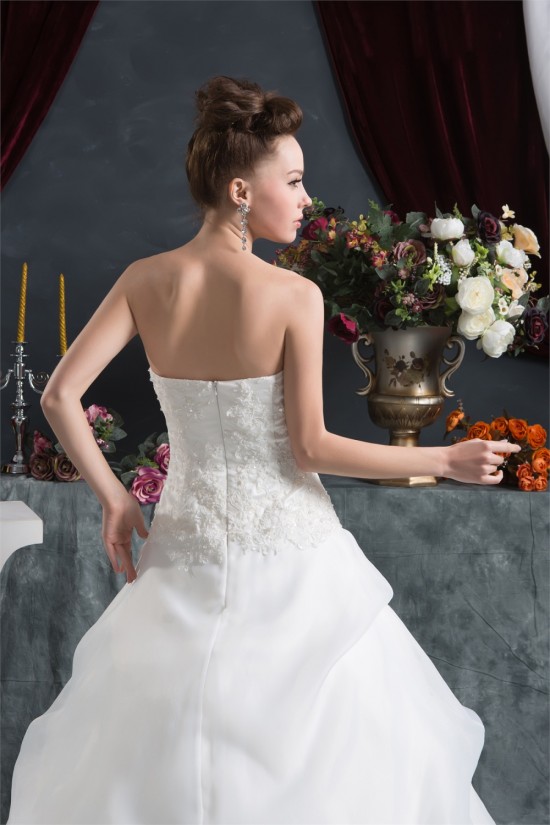 Sleeveless Satin Satin Organza Sweetheart Lace Wedding Dresses 2030943 Sleeveless Satin Satin Organza Sweetheart Lace Wedding Dresses 2030943