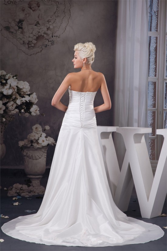 A-Line Strapless Sleeveless Satin Taffeta Wedding Dresses 2030946 A-Line Strapless Sleeveless Satin Taffeta Wedding Dresses 2030946