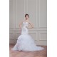 Sleeveless Sheer Mermaid/Trumpet Satin Organza Wedding Dresses 2030953 Sleeveless Sheer Mermaid/Trumpet Satin Organza Wedding Dresses 2030953