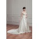 Sleeveless Sheer Satin Fine Netting A-Line Wedding Dresses 2030954 Sleeveless Sheer Satin Fine Netting A-Line Wedding Dresses 2030954
