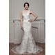 Trumpet/Mermaid V-Neck Beaded Lace Wedding Dresses 2030962 Trumpet/Mermaid V-Neck Beaded Lace Wedding Dresses 2030962