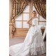 Sleeveless Strapless Satin Taffeta Ball Gown Lace Wedding Dresses 2030969