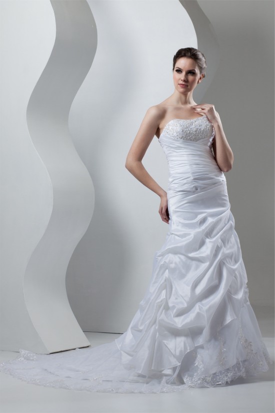 Soft Strapless Sleeveless Court Train Wedding Dresses 2030985 Soft Strapless Sleeveless Court Train Wedding Dresses 2030985