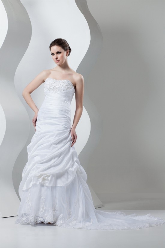 Soft Strapless Sleeveless Court Train Wedding Dresses 2030985 Soft Strapless Sleeveless Court Train Wedding Dresses 2030985