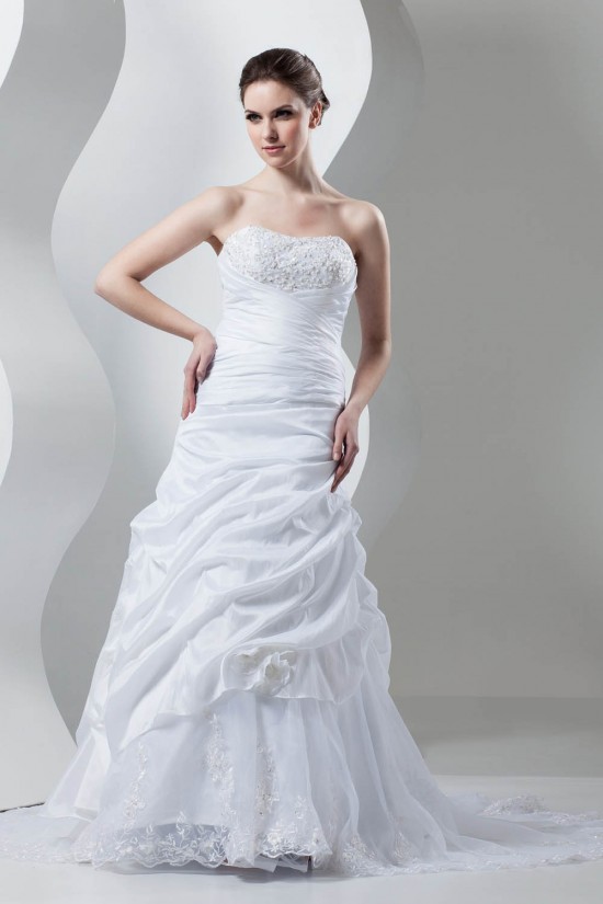Soft Strapless Sleeveless Court Train Wedding Dresses 2030985 Soft Strapless Sleeveless Court Train Wedding Dresses 2030985