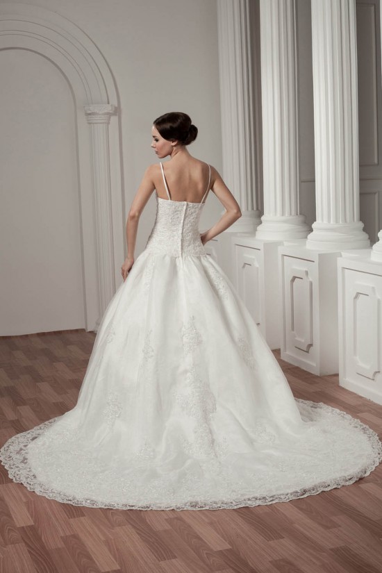 Spaghetti Straps A-Line Satin Sleeveless Lace Wedding Dresses 2030986 Spaghetti Straps A-Line Satin Sleeveless Lace Wedding Dresses 2030986