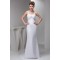 Beaded Straps Sleeveless Chiffon Sweep Train Wedding Dresses 2030988