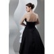 Strapless A-Line Sleeveless Satin Organza Black White Wedding Dresses 2030992 Strapless A-Line Sleeveless Satin Organza Black White Wedding Dresses 2030992