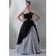 Strapless A-Line Sleeveless Satin Organza Black White Wedding Dresses 2030992 Strapless A-Line Sleeveless Satin Organza Black White Wedding Dresses 2030992
