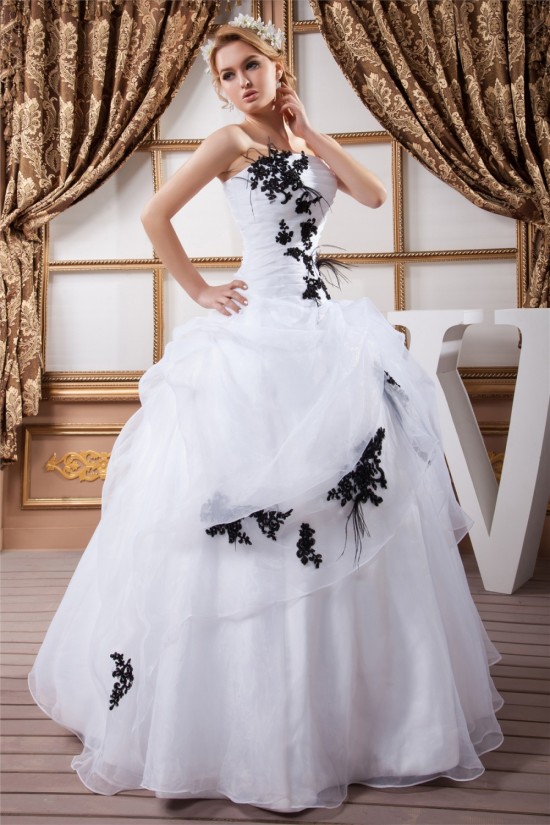 Strapless Ball Gown Sleeveless Satin Organza Beautiful Wedding Dresses 2030995 Strapless Ball Gown Sleeveless Satin Organza Beautiful Wedding Dresses 2030995