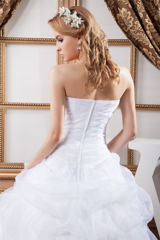 Strapless Ball Gown Sleeveless Satin Organza Beautiful Wedding Dresses 2030995 Strapless Ball Gown Sleeveless Satin Organza Beautiful Wedding Dresses 2030995