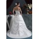 Strapless Satin Taffeta A-Line Sleeveless Lace Beautiful Wedding Dresses 2030999