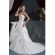 Strapless Satin Taffeta A-Line Sleeveless Lace Beautiful Wedding Dresses 2030999