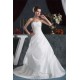 Strapless Satin Taffeta A-Line Sleeveless Lace Beautiful Wedding Dresses 2030999