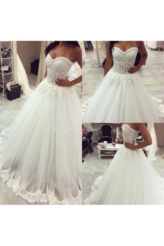 Ball Gown Sweetheart Lace Tulle Wedding Dresses Bridal Gowns 3030002 Ball Gown Sweetheart Lace Tulle Wedding Dresses Bridal Gowns 3030002