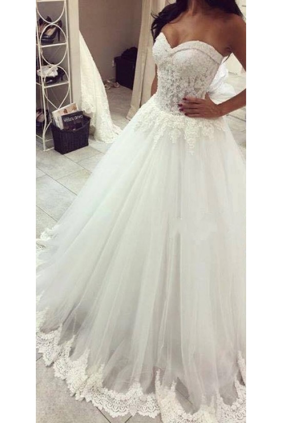 Ball Gown Sweetheart Lace Tulle Wedding Dresses Bridal Gowns 3030002 Ball Gown Sweetheart Lace Tulle Wedding Dresses Bridal Gowns 3030002