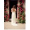 Sheath/Column V-Neck Lace Wedding Dresses Bridal Gowns 3030005