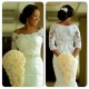 Elegant Mermaid 3/4 Length Sleeves Lace Plus Size Wedding Dresses Bridal Gowns 3030020 Elegant Mermaid 3/4 Length Sleeves Lace Plus Size Wedding Dresses Bridal Gowns 3030020